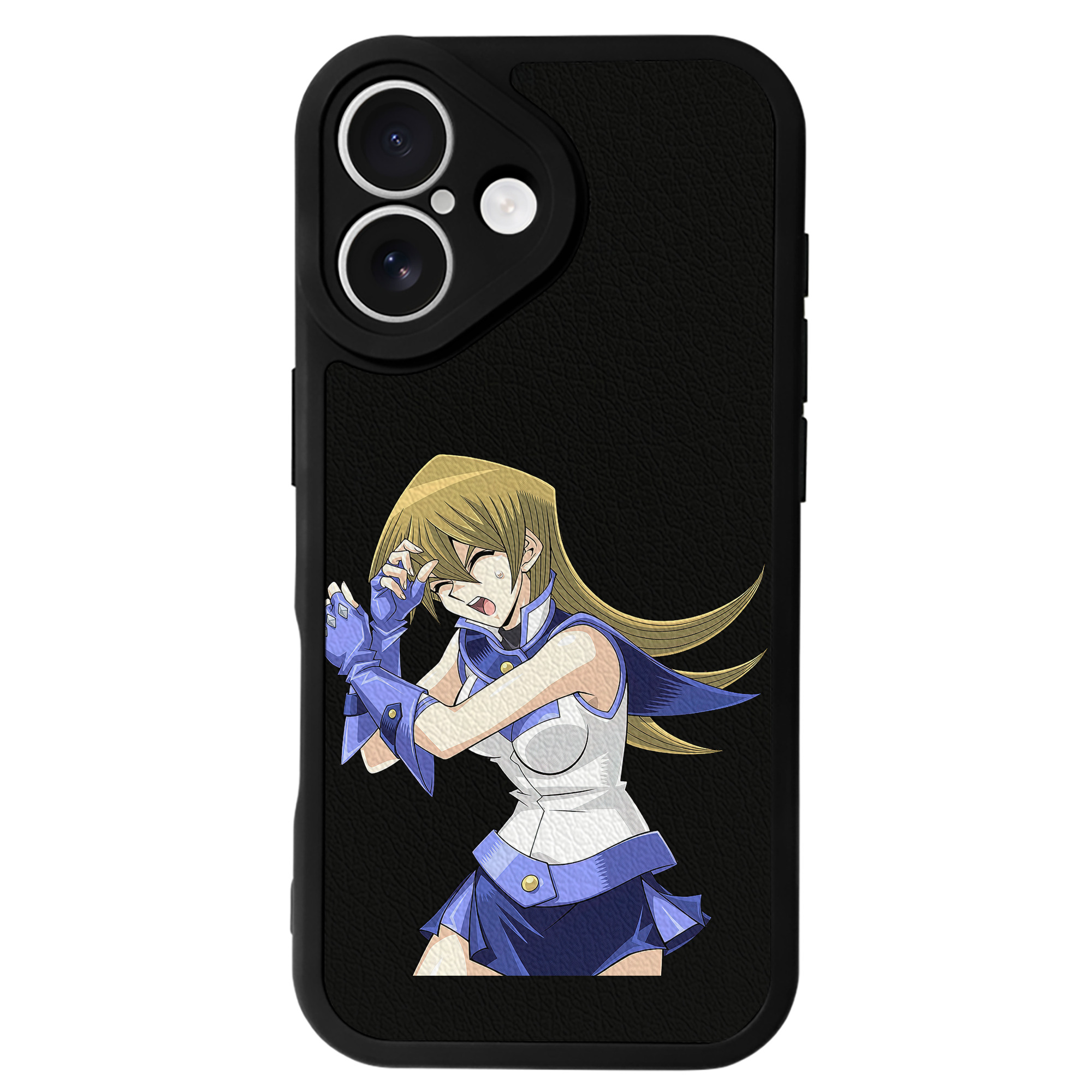 （画像用） 遊☆戯☆王 Yu-Gi-Oh! 【iPhone 16シリーズ対応】シリコンスマホケース（レザー調） 材質：シリコン
